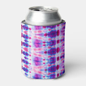 ブライトレッドイエロー抽象芸術アート 缶クーラー (缶正面)