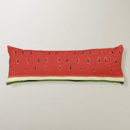 ブライトレッドウォーターカラースイカ抱き枕 ボディピロー