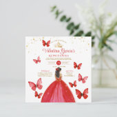 ブライトレッドキンセアニラ15アノスバタフライ金ゴールド 招待状 (スタンド正面)