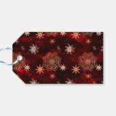 ブライトレッドギフトパーソナライズされたラベル ギフトタグ (裏面横)