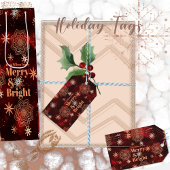 ブライトレッドギフトパーソナライズされたラベル ギフトタグ