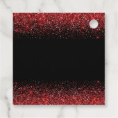 ブライトレッドドレスフェイクグリッターキンセアニェラ フェイバータグ (裏面)