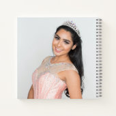 ブライトレッドフローラキンセアニェラゲストブックノートブック ノートブック (裏面)