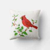 ブライトレッドホリデイ（鳥）ショウジョウコウカンチョウ クッション (裏面)