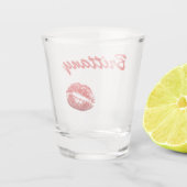 ブライトレッドリップスティックプリント ショットグラス (裏面)