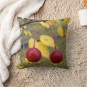 ブライトレッド秋カニリンゴ クッション (ブランケット)