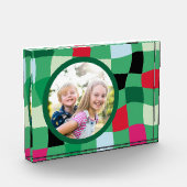 ブライトレトロ格子状ラウンド フォトブロック (左)