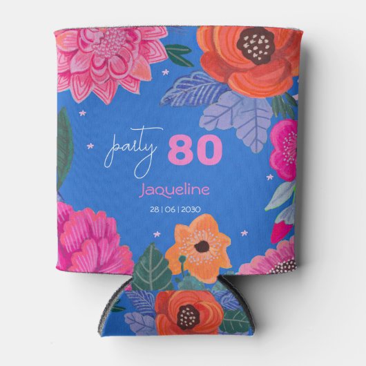 ブライトワイルドフラワーサマーバースデーパーティー 缶クーラー (正面)