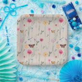 ブライトワイルドフラワーパーティー紙プレート ペーパープレート (パーティー)