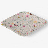 ブライトワイルドフラワーパーティー紙プレート ペーパープレート (傾斜あり)