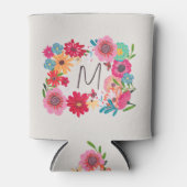 ブライトワイルドフラワーブライダルシャワーパーティー 缶クーラー (正面)