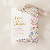 ブライトワイルドフラワーメドウブライダルシャワーへようこそ ポスター