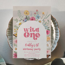 ブライトワイルドワンワイルドフラワー招待状