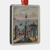 ブライトンの前部のチェーン桟橋 メタルオーナメント (右)