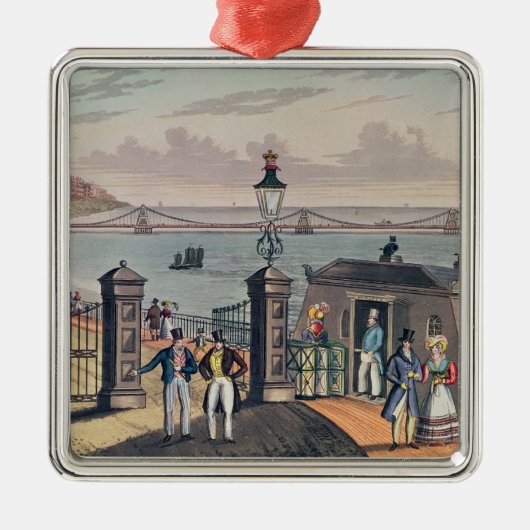 ブライトンの前部のチェーン桟橋 メタルオーナメント (正面)