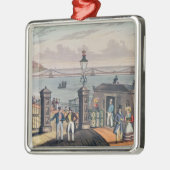 ブライトンの前部のチェーン桟橋 メタルオーナメント (左)