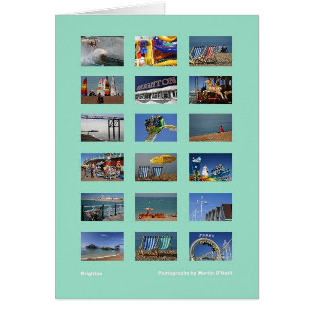 ブライトンの数々のイメージカード (正面)
