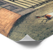 ブライトンの正面にあるチェーン埠頭 ポスター (角)