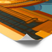 ブライトンの音楽ルームから神秘的な天井プリント ポスター (角)