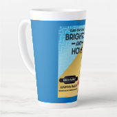 ブライトンアンドホーヴトレイントラベルビーチアートラージ カフェラテマグ (左アングル)