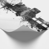 ブライトンイギリスのスカイライン ラッピングペーパー (角)