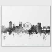 ブライトンイギリスのスカイライン ラッピングペーパー (フラット)