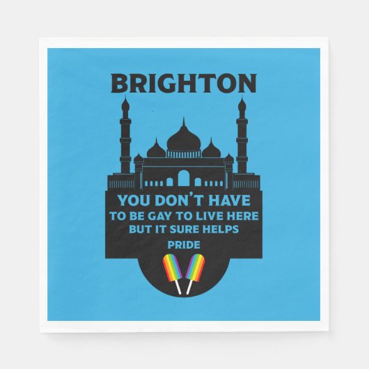 ブライトンゲイプライド スタンダードランチョンナプキン (正面)