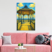 ブライトンバンドスタンドグロー – シーサイドパビリオン キャンバスプリント (インサイチュ (リビング))