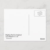 ブライトンパビリオンイングランド ポストカード (裏面)