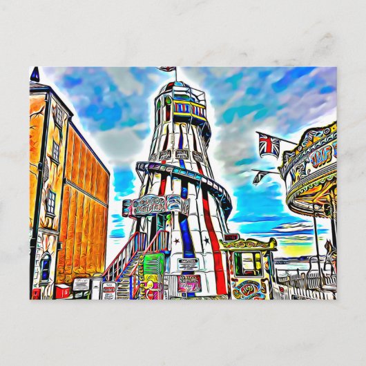 ブライトンパレスピアフェアグラウンドライト ポストカード (正面)