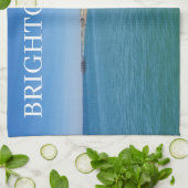 ブライトンビーチからピア茶タオル キッチンタオル (折り畳み)