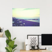 ブライトンビーチとピア(英国) ポスター (ホームオフィス)