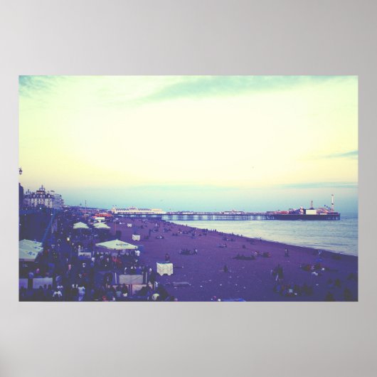 ブライトンビーチとピア(英国) ポスター (正面)