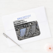 ブライトンビーチのデッキチェア（英国）シール スクエアシール (封筒)