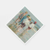 ブライトンビーチの夏の日(by E.H. Potthast) スタンダードランチョンナプキン (角)