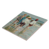 ブライトンビーチの夏の日(by E.H. Potthast) タイル (側面)