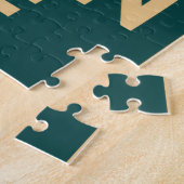 ブライトンビーチハッツカラフル – シーサイドプリント ジグソーパズル (側面)