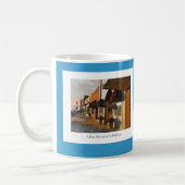 ブライトンミシガン州場面のマグ コーヒーマグカップ (左)