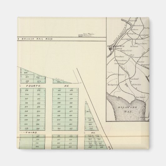 ブライトン土地協会、隣接春湖 マグネット (正面)