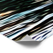 ブライトン桟橋と曇りスカイデジタ絵画ル ポスター (角)