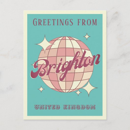 ブライトン統一されたキングダムイングランドホリディハガキ ポストカード (正面)
