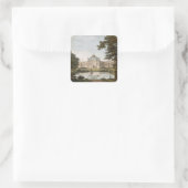 ブライトン館：庭園の提案されたビュー スクエアシール (バッグ)