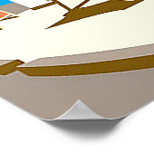 ブライトン・イングランド・ヴィンテージ旅行ポスター ポスター (角)