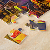 ブライトン&ホーブビーチ&サンセットデ絵画ジタルズ ジグソーパズル (側面)