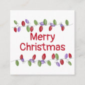 ブライトヴィンテージクリスマスライトホリデーカード エンクロージャーカード (正面)