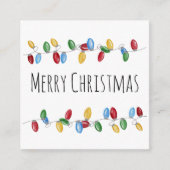 ブライトヴィンテージクリスマスライトホリデーカード エンクロージャーカード (正面)