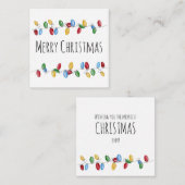 ブライトヴィンテージクリスマスライトホリデーカード エンクロージャーカード (正面/裏面)