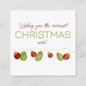 ブライトヴィンテージクリスマスライトホリデーカード エンクロージャーカード (裏面)