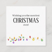 ブライトヴィンテージクリスマスライトホリデーカード エンクロージャーカード (裏面)