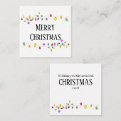 ブライトヴィンテージクリスマスライトホリデーカード エンクロージャーカード (正面/裏面)